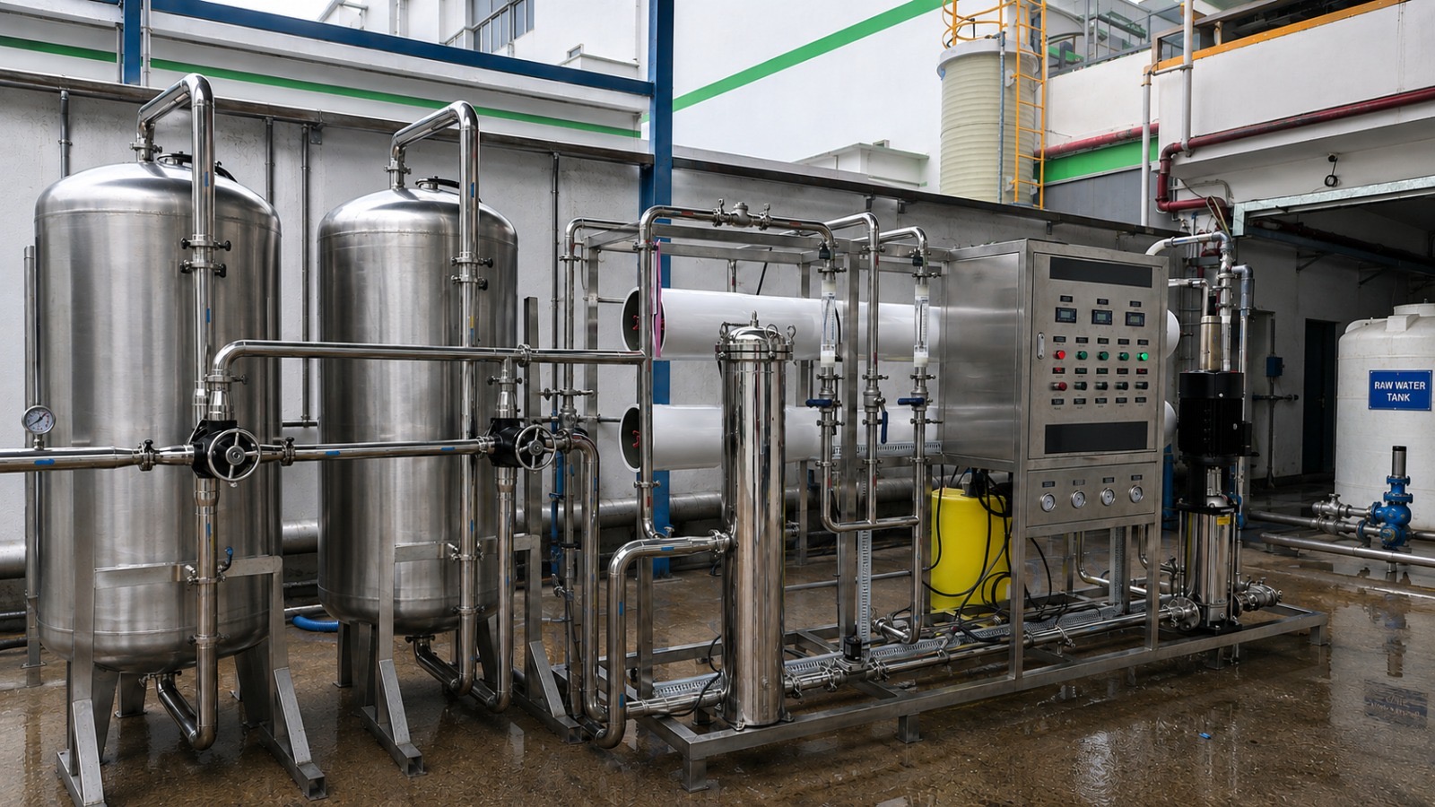 Water filtration and final polishing equipment