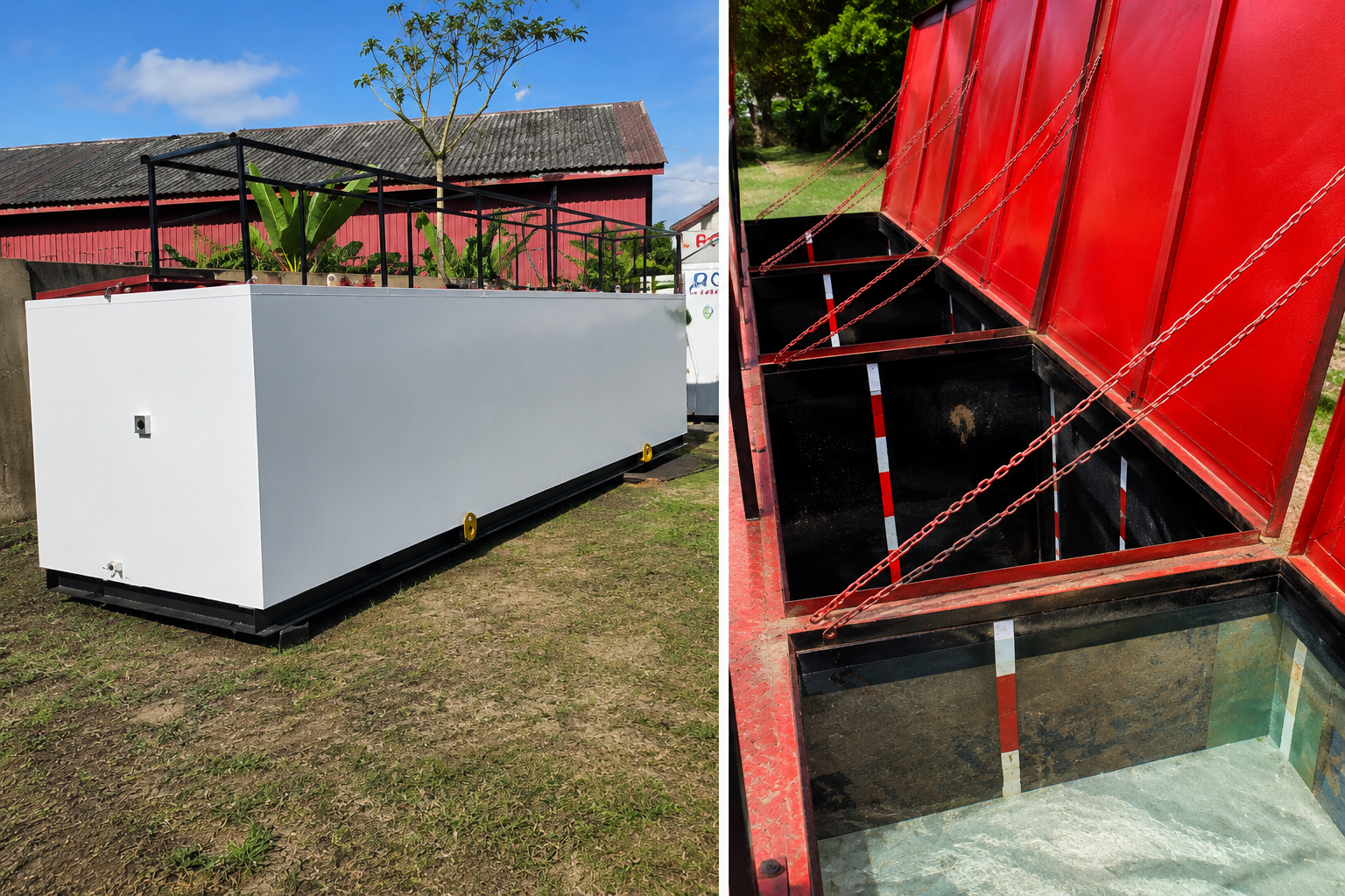 Floc Tank operating during the produced water pilot project