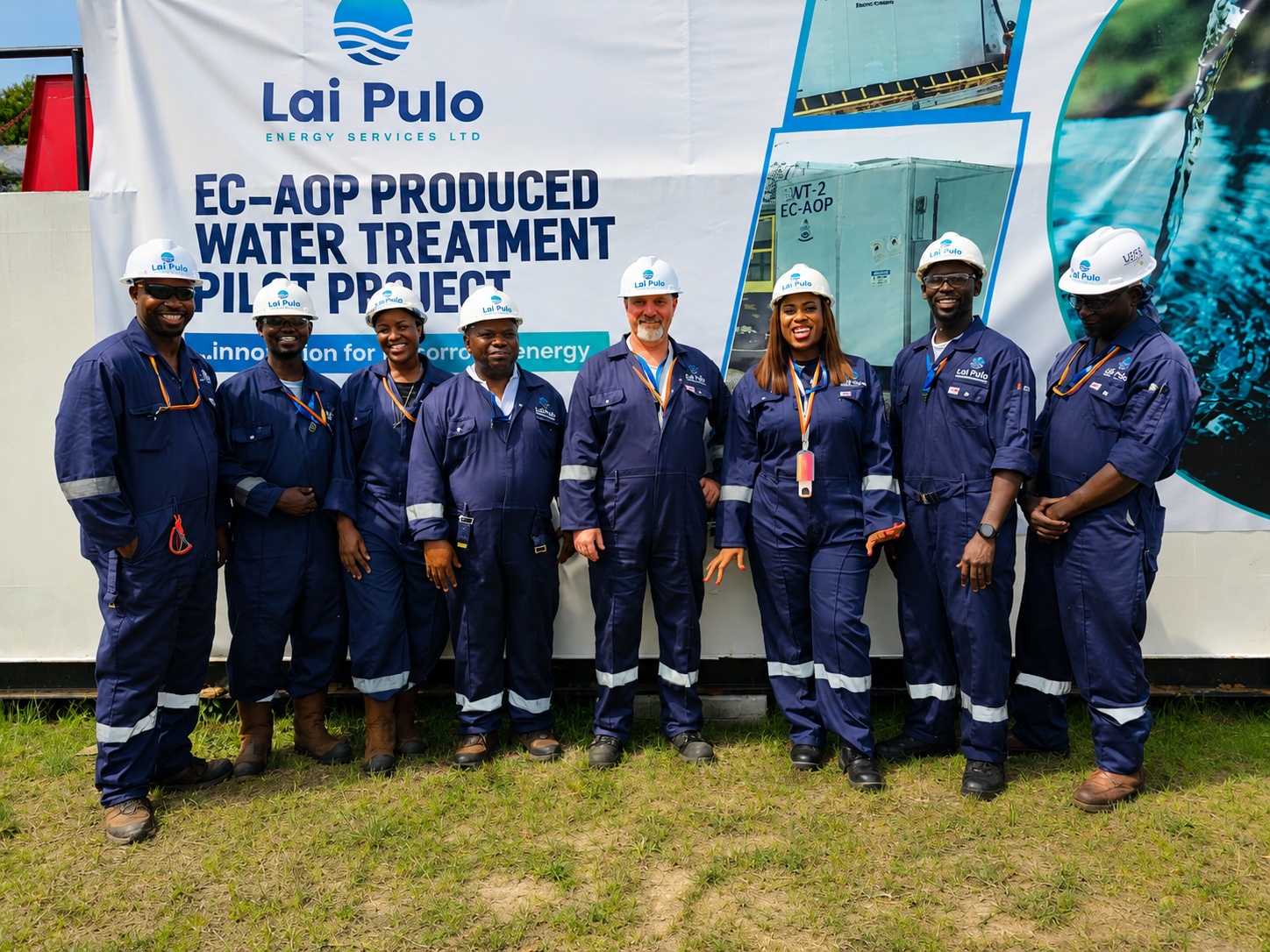 Lai Pulo engineering team working on produced water treatment operations